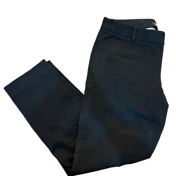 J. Crew City Fit Black Stretch Cropped Straight Leg Pants | Size 8 - Picture 2 of 7